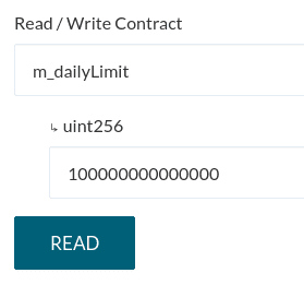Daily limit amount