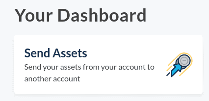 Send Assets button