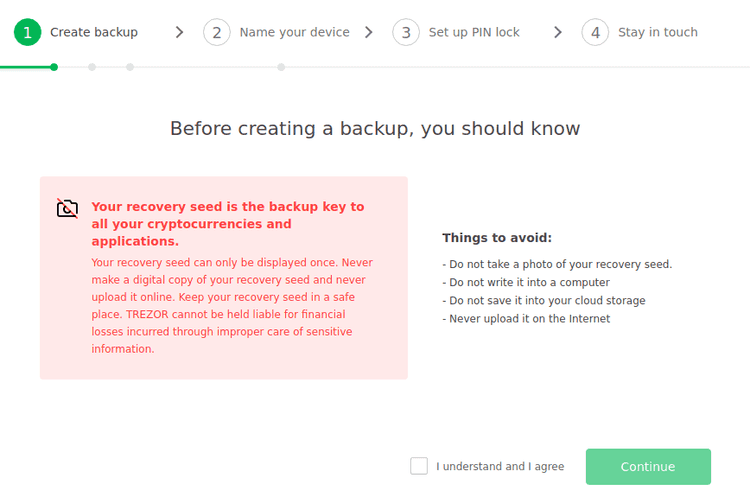 Create backup